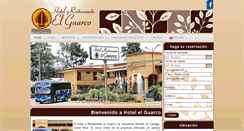 Desktop Screenshot of hotelelguarco.com