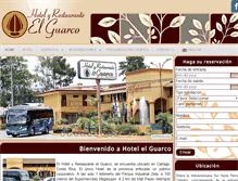 Tablet Screenshot of hotelelguarco.com